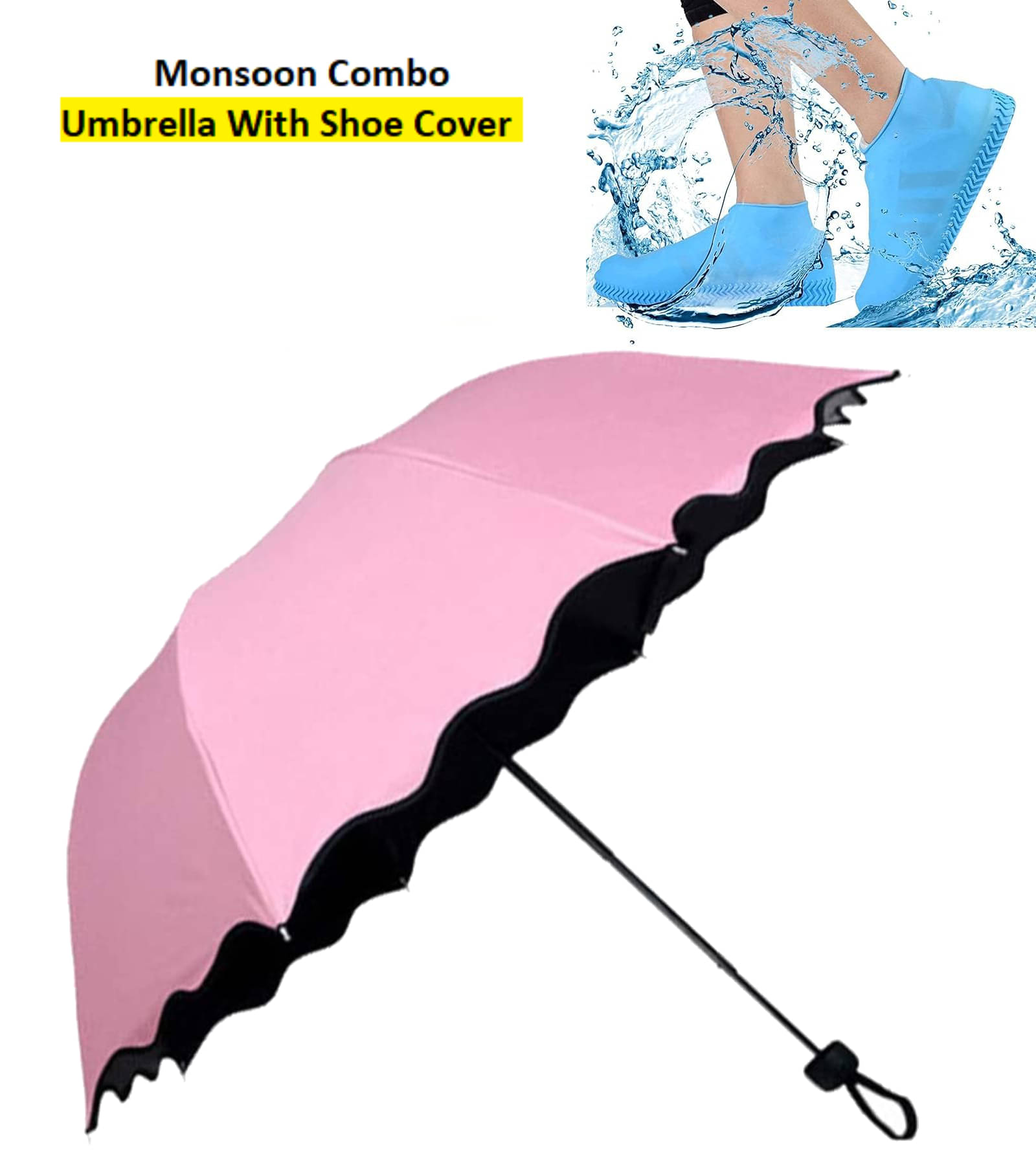 RAMDEV ENTERPRISE Pink 1 Fold Umbrella RAMDEV ENTERPRISE Pink 1 Fold Umbrella