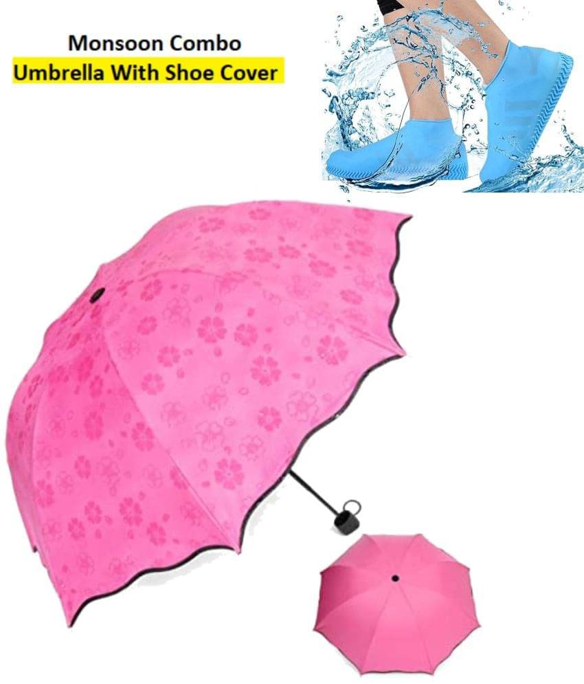 RAMDEV ENTERPRISE Pink 1 Fold Umbrella RAMDEV ENTERPRISE Pink 1 Fold Umbrella