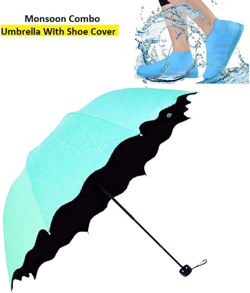 RAMDEV ENTERPRISE Turquoise 1 Fold Umbrella - Jewellery Sets | Buy online on ZillyBuy
