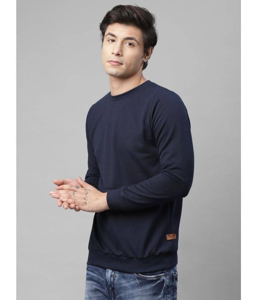 Rigo Terry Blend Round Neck Men's Sweatshirt - Navy ( Pack of 1 ) Rigo Terry Blend Round Neck Men's Sweatshirt - Navy ( Pack of 1 )
