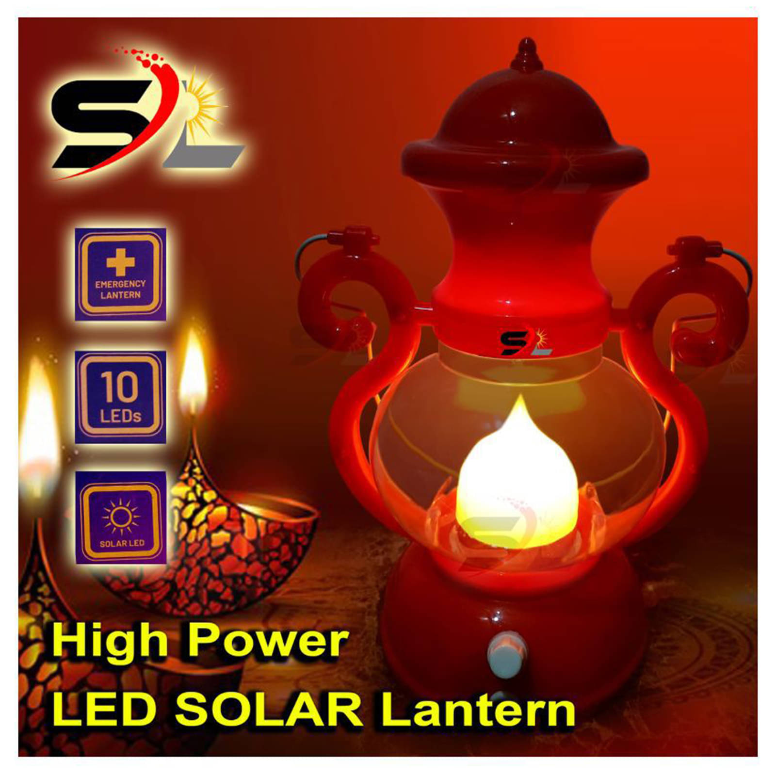     			SL Light's & Lamp 6W Red Emergency Light ( Pack of 1 )