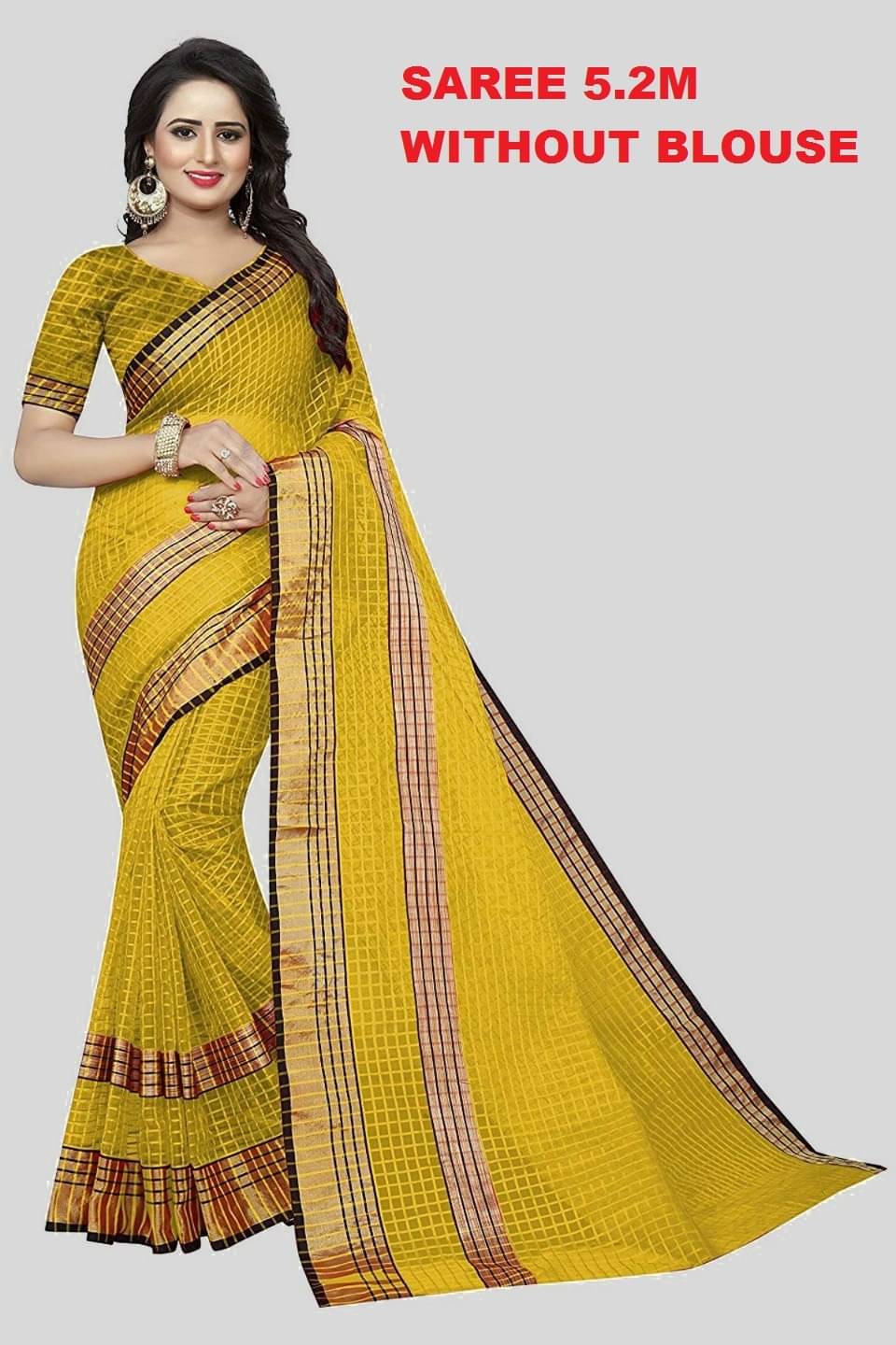 Saadhvi Cotton Silk Applique Saree Without Blouse Piece ( Grey )     			Saadhvi Cotton Silk Applique Saree Without Blouse Piece ( Grey )