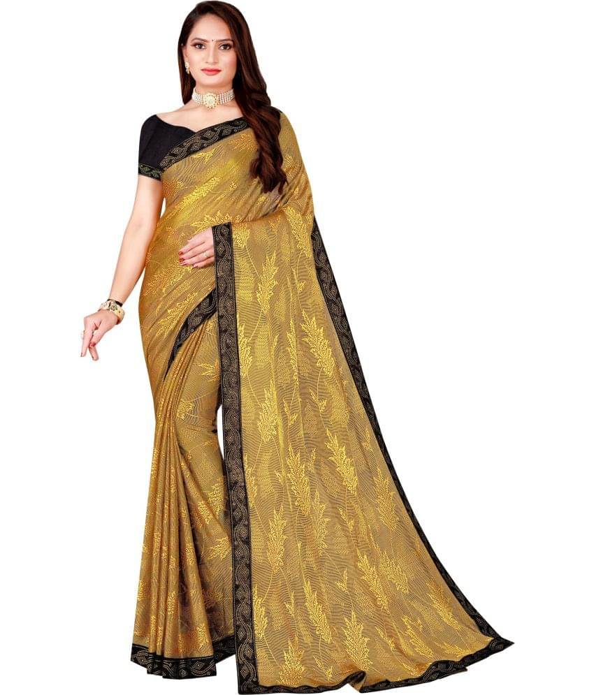     			Saadhvi Cotton Silk Applique Saree Without Blouse Piece ( Yellow )