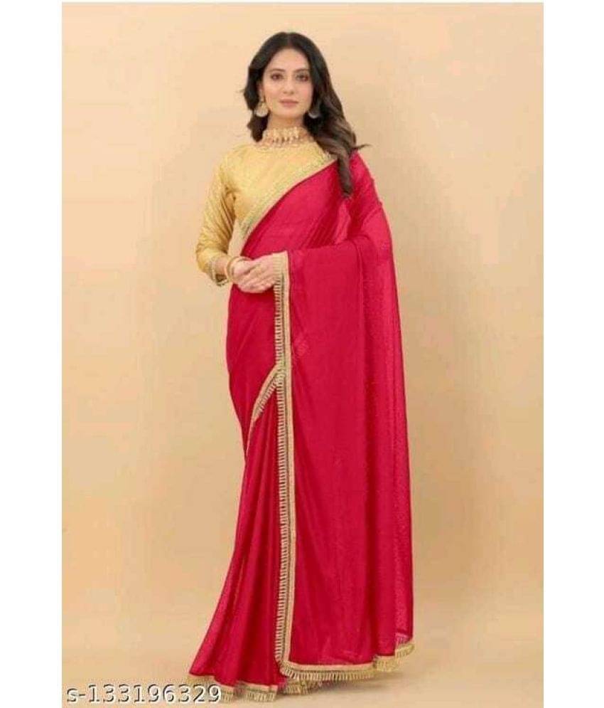     			Saadhvi Cotton Silk Applique Saree Without Blouse Piece ( Orange )