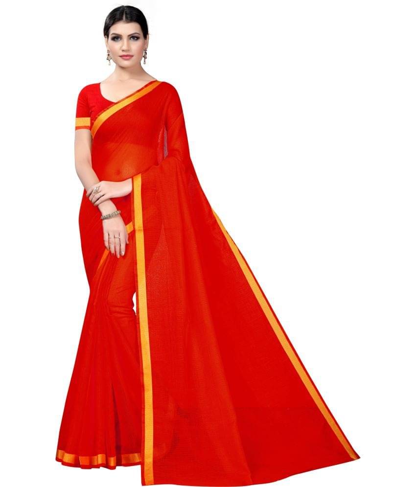 Saadhvi Cotton Silk Embellished Saree Without Blouse Piece ( Brown ) Saadhvi Cotton Silk Embellished Saree Without Blouse Piece ( Brown )