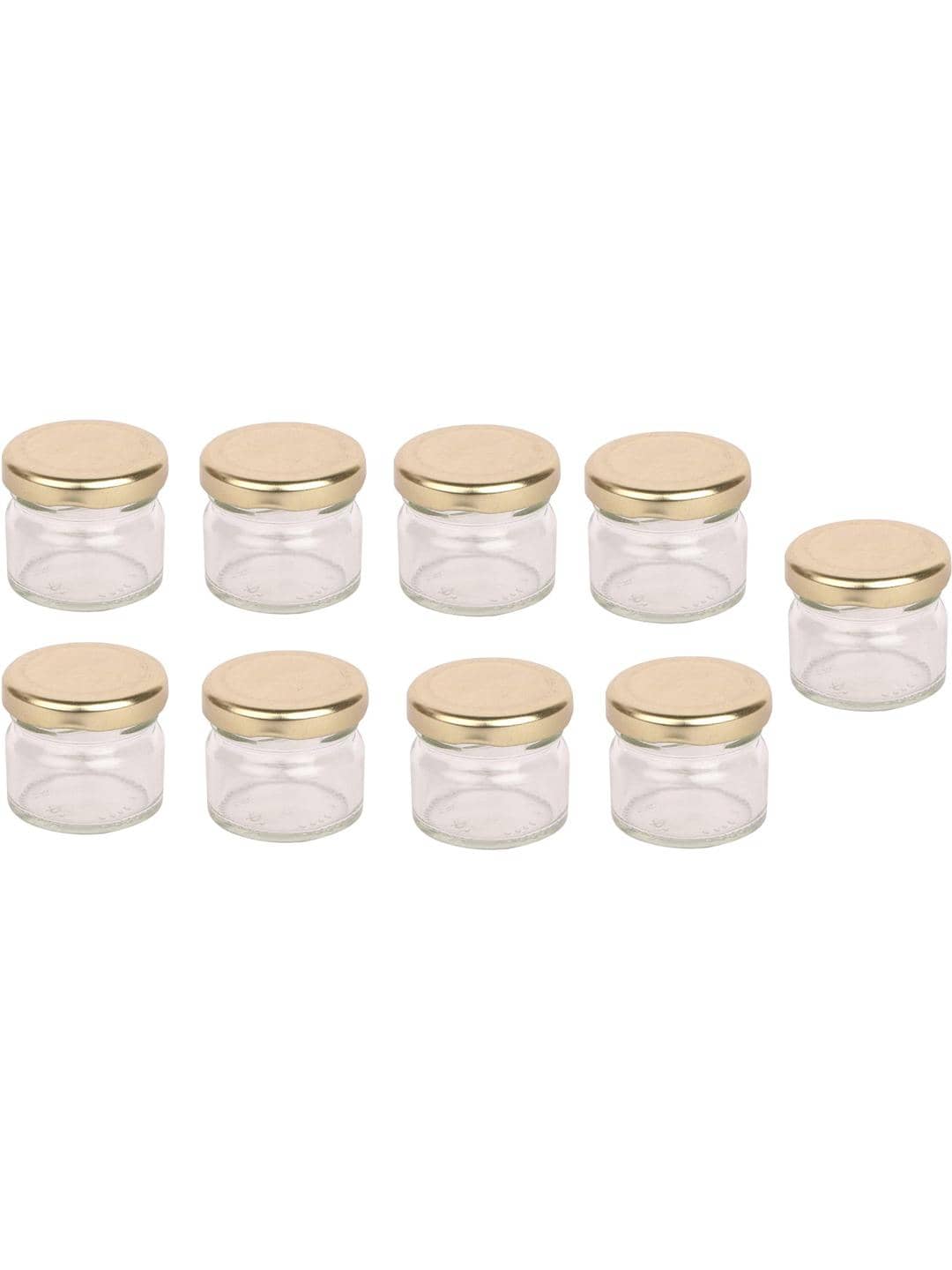 Somil Glass Container Jar Glass Transparent Utility Container ( Set of 9 )