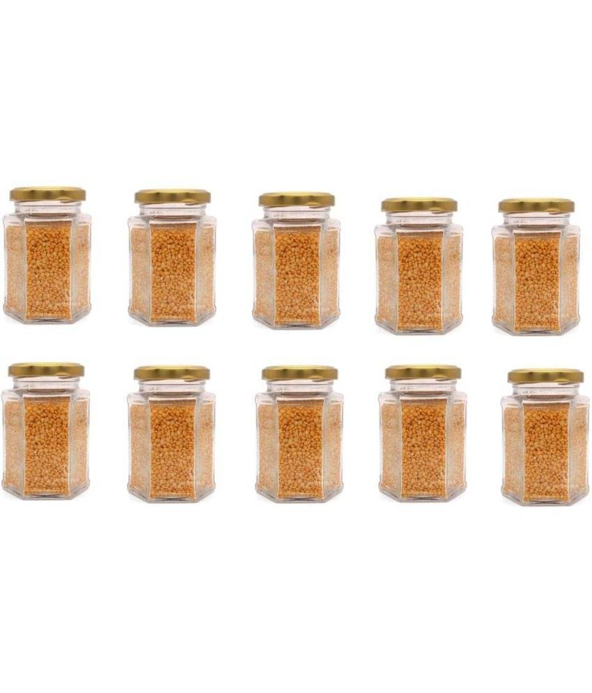 Somil Glass Container Jar Glass Transparent Utility Container ( Set of 10 ) Somil Glass Container Jar Glass Transparent Utility Container ( Set of 10 )