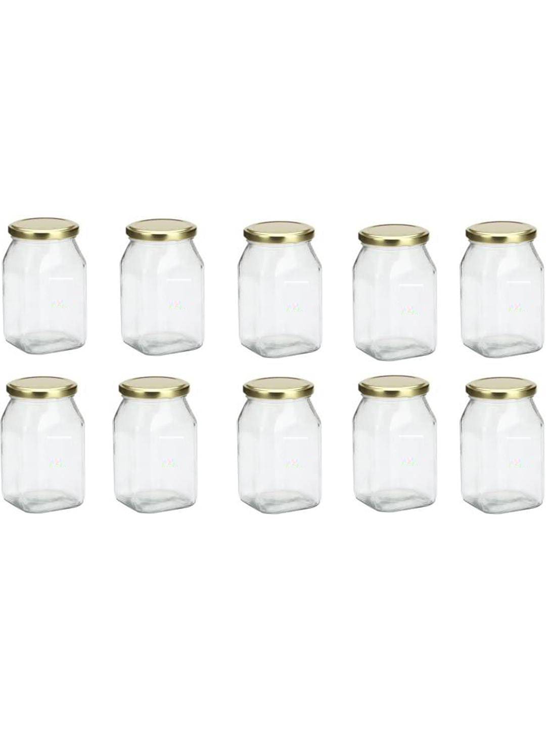 Somil Glass Container Jar Glass Transparent Utility Container ( Set of 10 ) Somil Glass Container Jar Glass Transparent Utility Container ( Set of 10 )