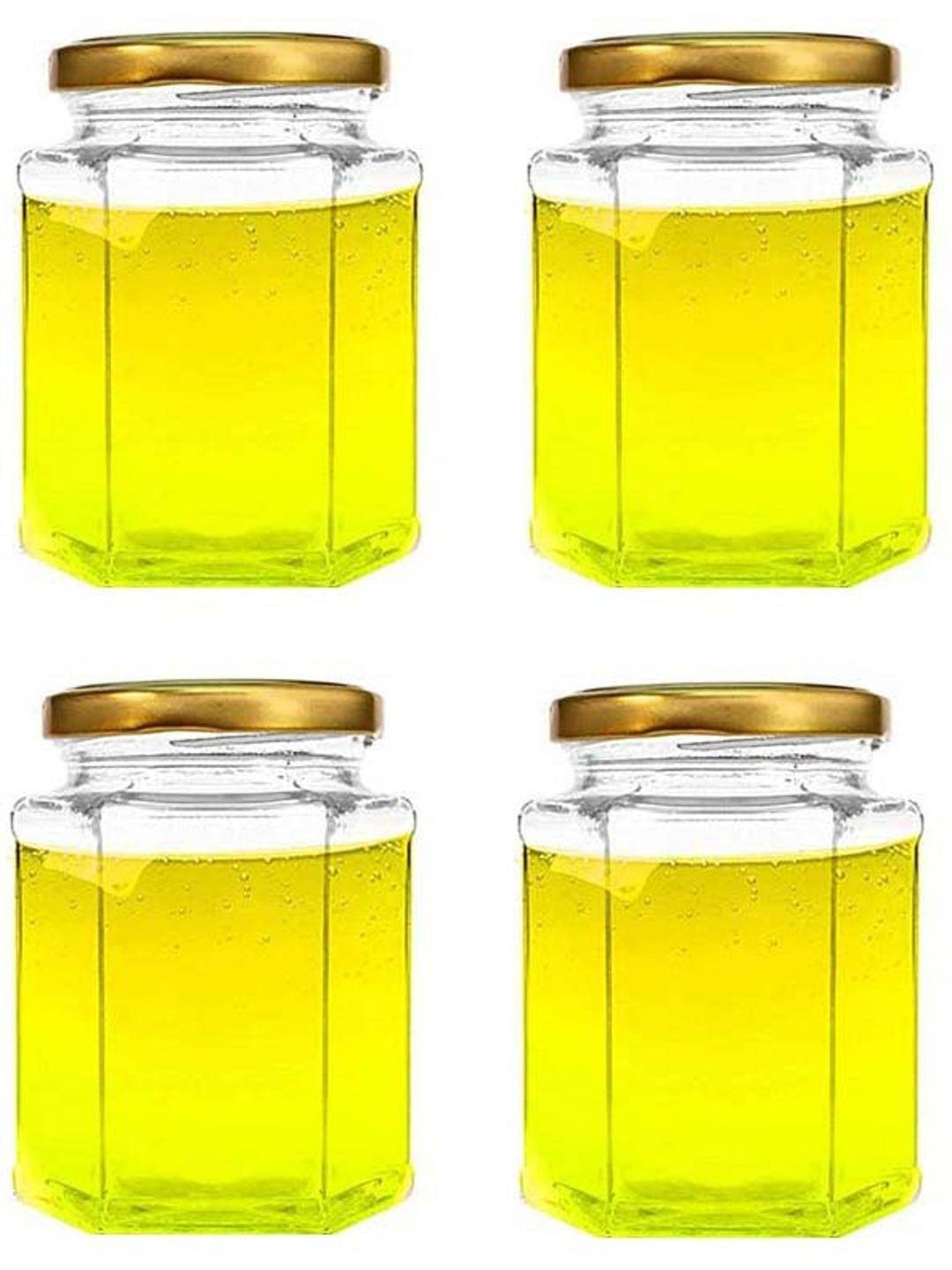     			Somil Glass Container Jar Glass Transparent Utility Container ( Set of 4 )
