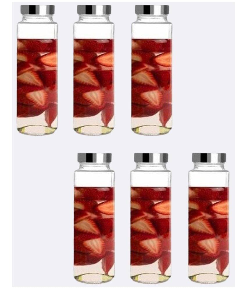 Somil Glass Container Jar Glass Transparent Utility Container ( Set of 6 ) Somil Glass Container Jar Glass Transparent Utility Container ( Set of 6 )