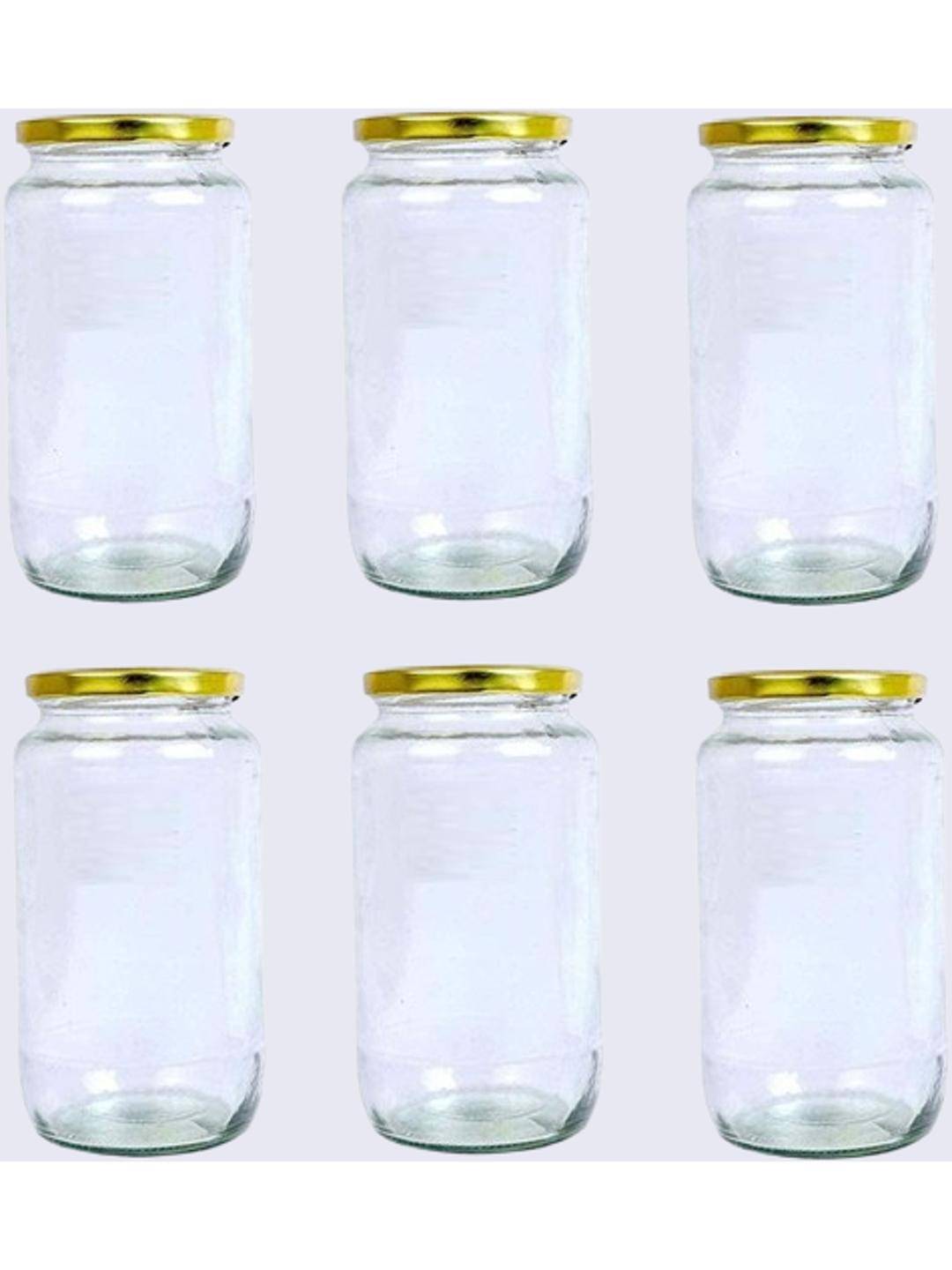 Somil Glass Container Jar Glass Transparent Utility Container ( Set of 6 ) Somil Glass Container Jar Glass Transparent Utility Container ( Set of 6 )