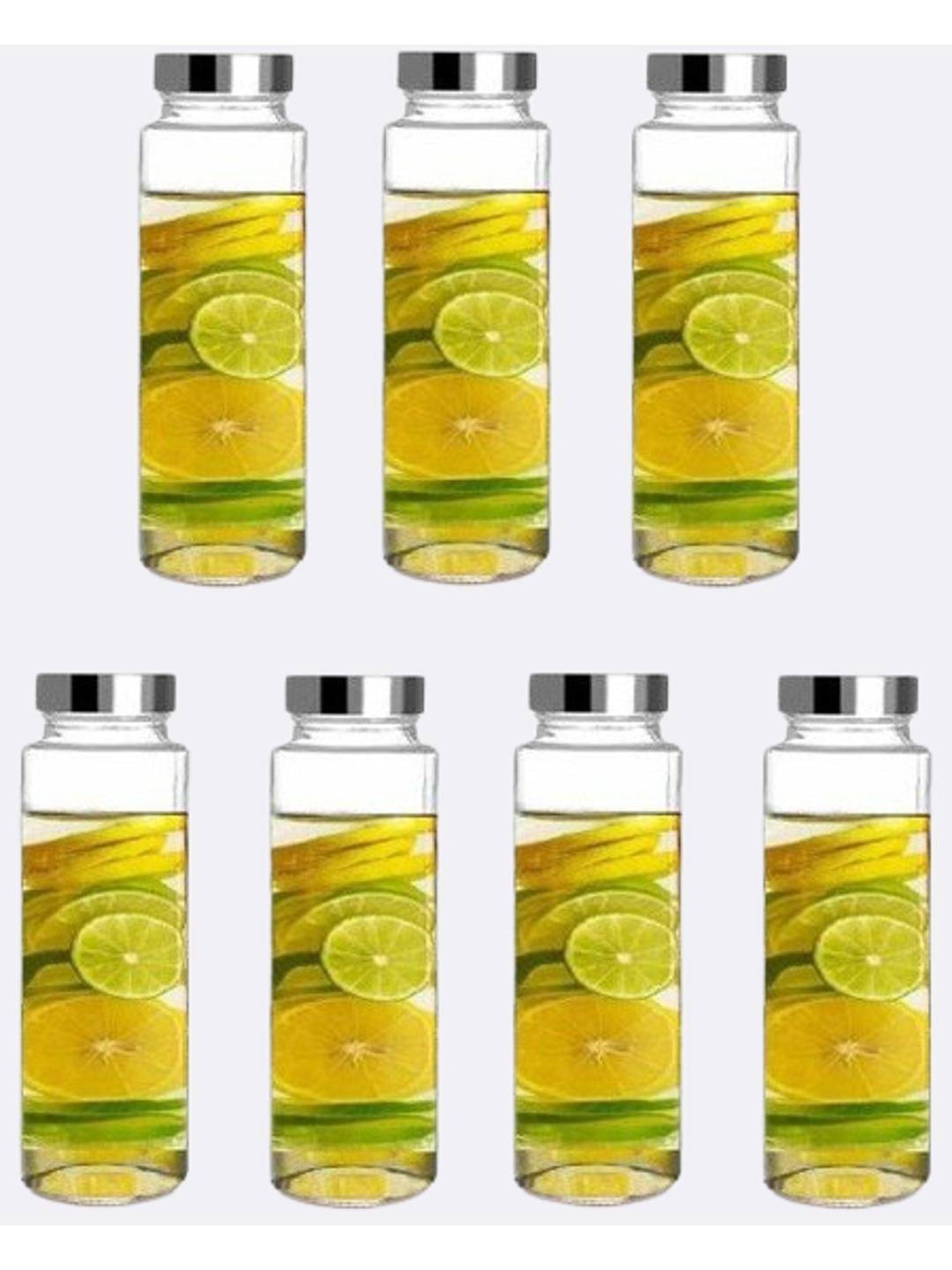     			Somil Glass Container Jar Glass Transparent Utility Container ( Set of 7 )