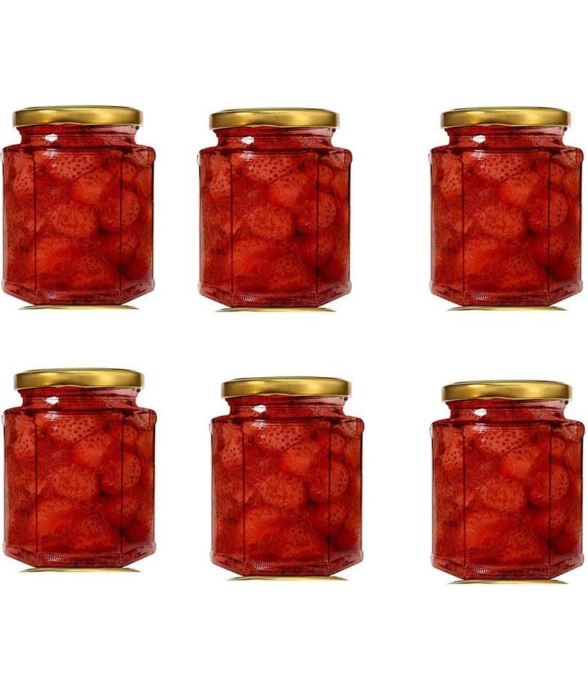     			Somil Glass Container Jar Glass Transparent Utility Container ( Set of 6 )