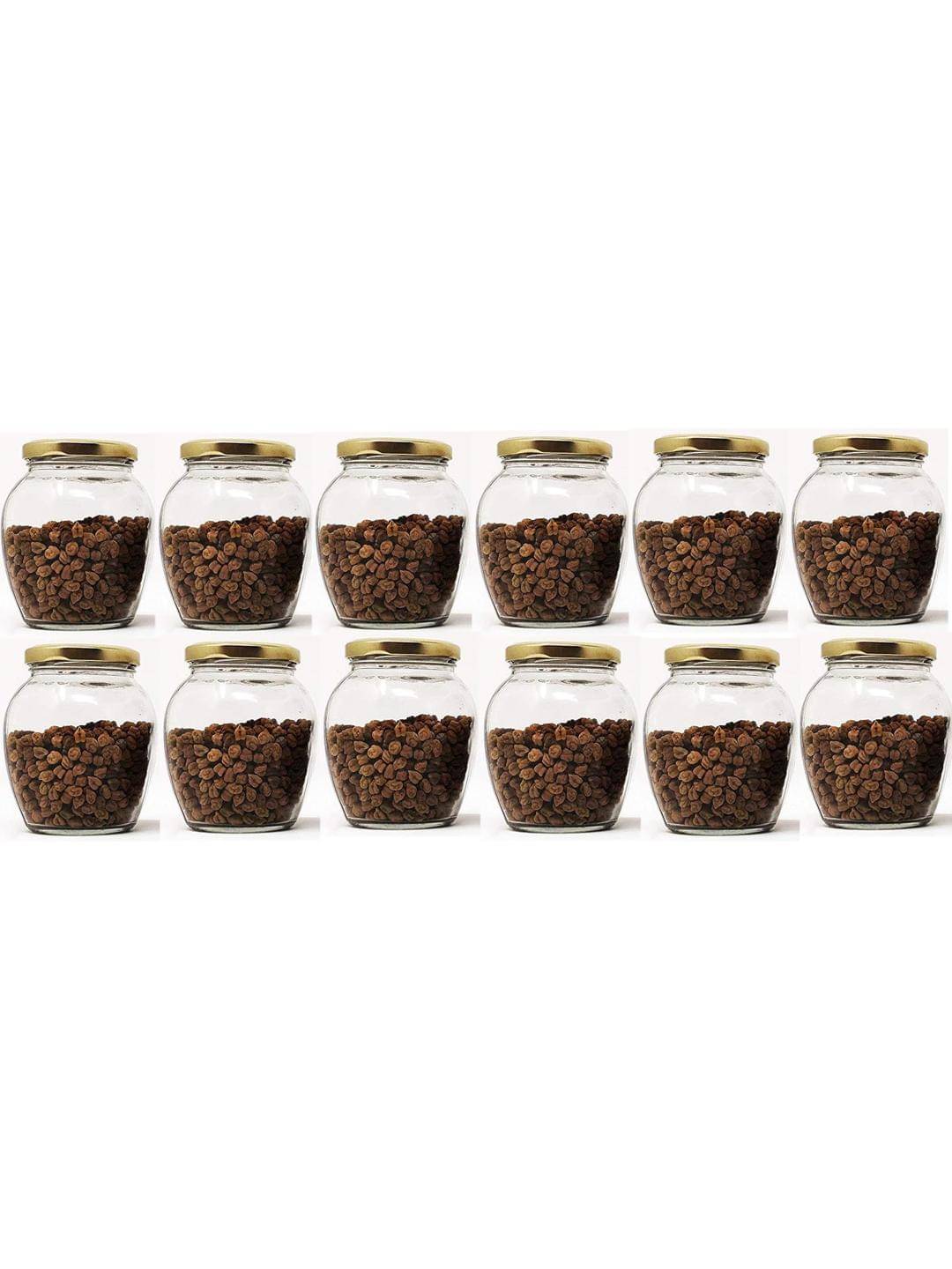     			Somil Glass Container Jar Glass Transparent Utility Container ( Set of 12 )