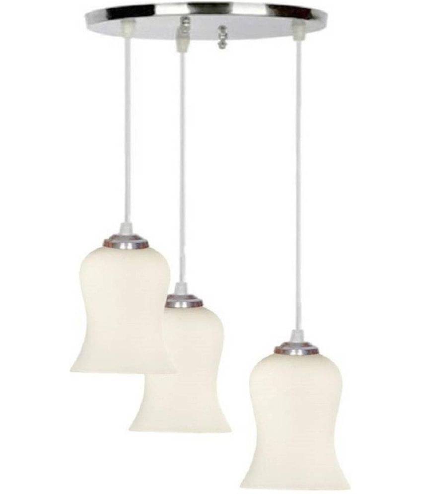Somil Glass Decorative & Designer Hanging Light White - Pack of 1 Somil Glass Decorative & Designer Hanging Light White - Pack of 1