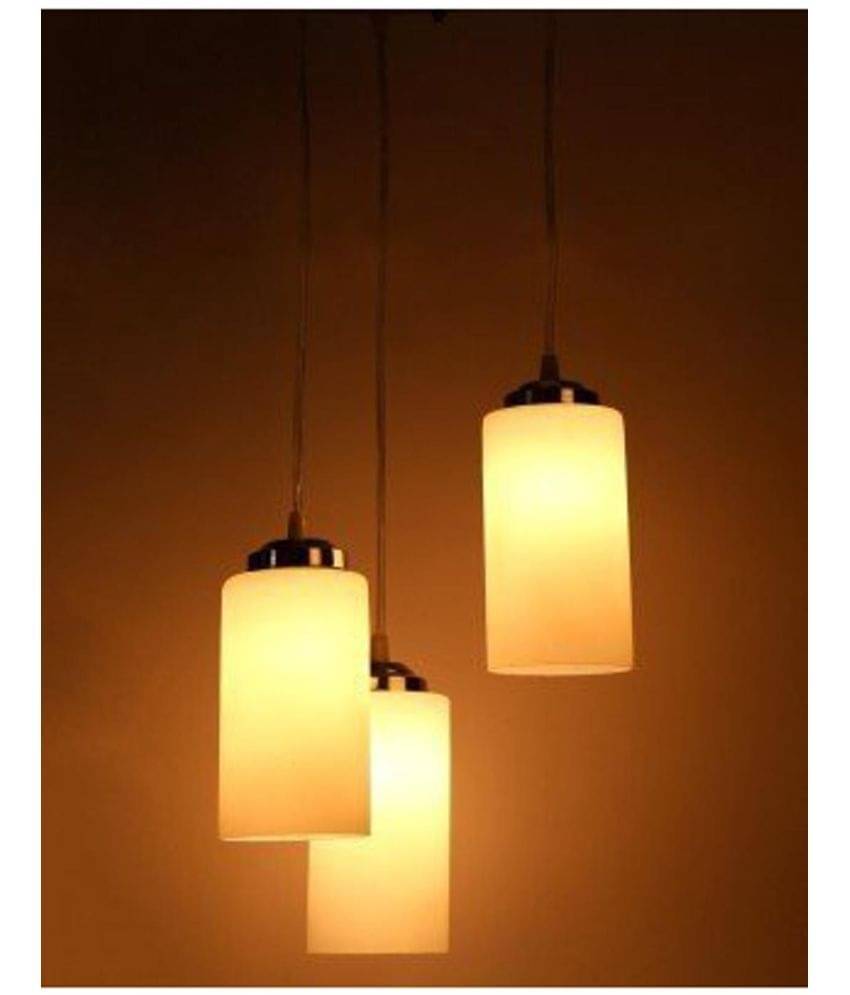 Somil Glass Decorative & Designer Hanging Light White - Pack of 1 Somil Glass Decorative & Designer Hanging Light White - Pack of 1