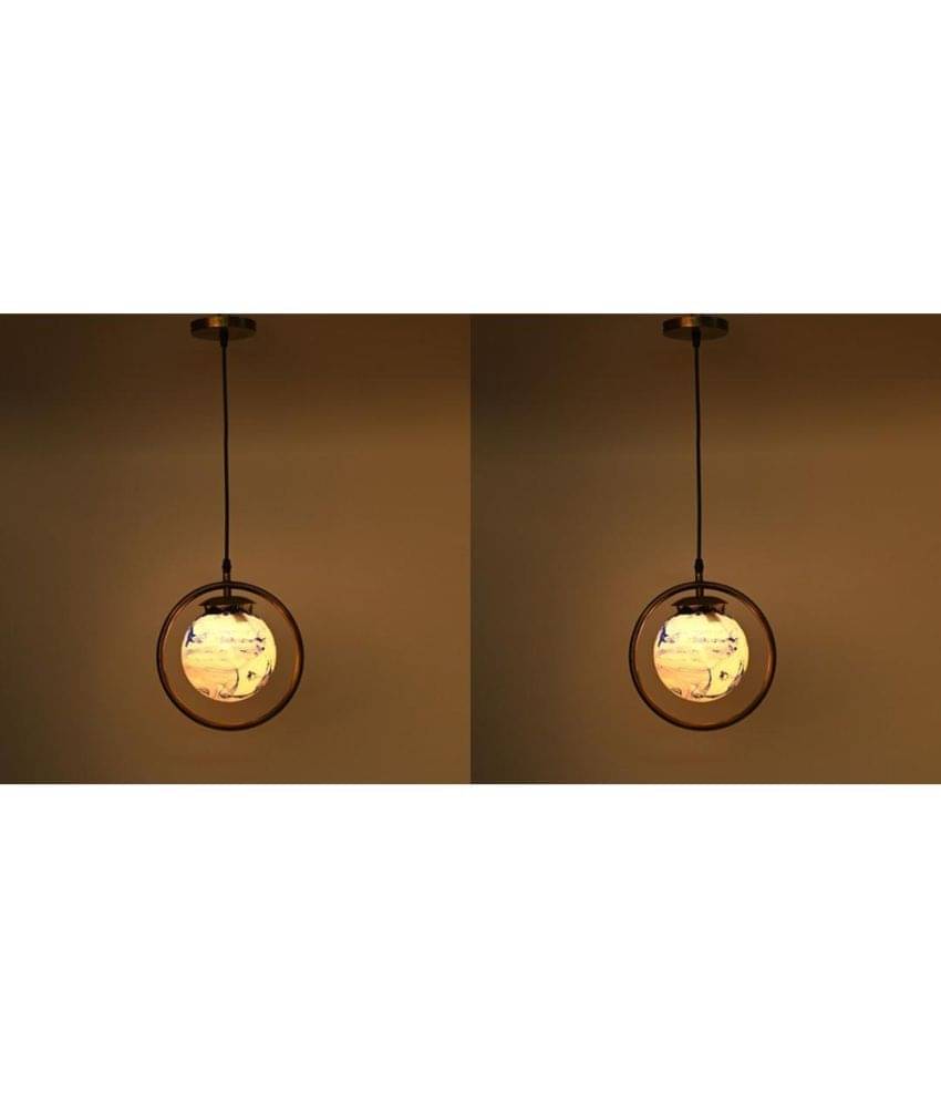 Somil Glass Decorative & Designer Hanging Light Multi - Pack of 2 Somil Glass Decorative & Designer Hanging Light Multi - Pack of 2