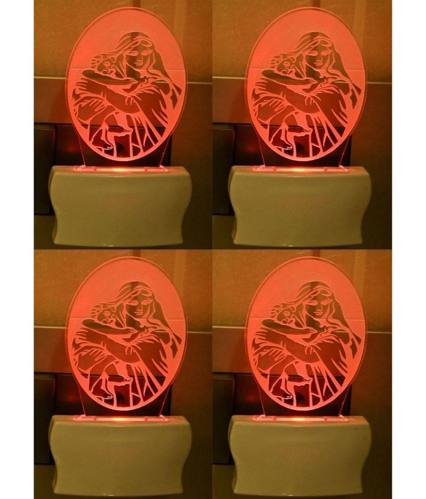 Somil Multicolor Night Lamp ( Pack of 4 )     			Somil Multicolor Night Lamp ( Pack of 4 )