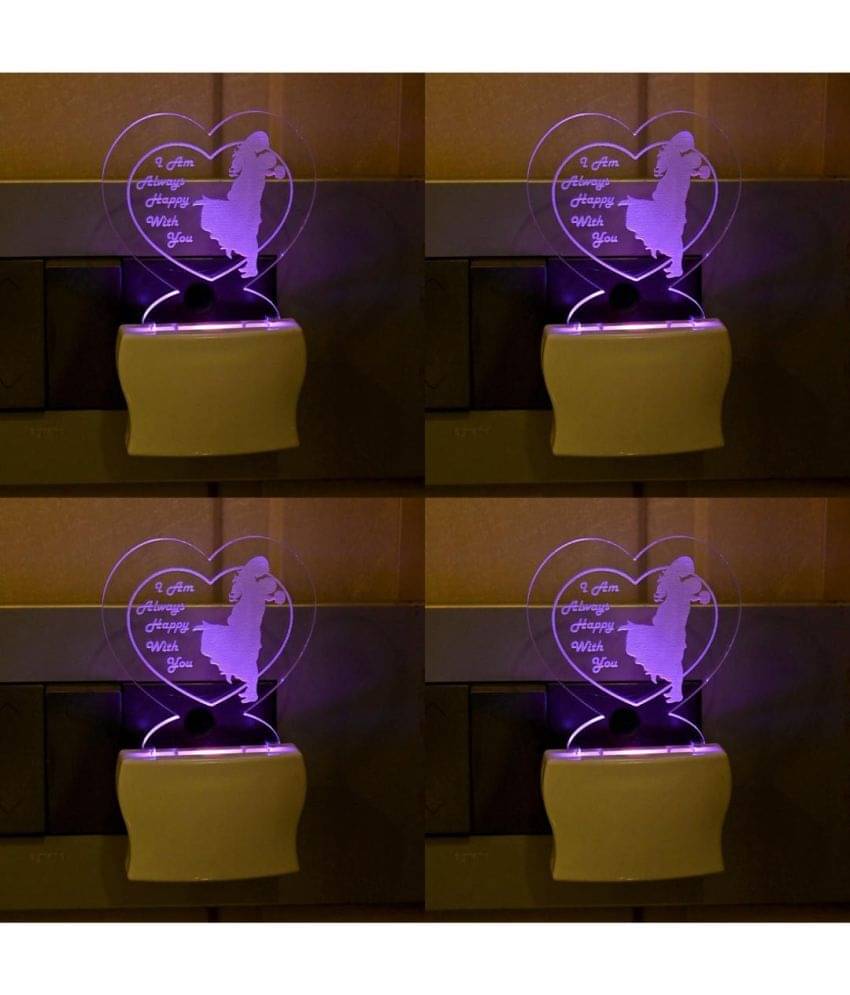 Somil Multicolor Night Lamp ( Pack of 4 )     			Somil Multicolor Night Lamp ( Pack of 4 )