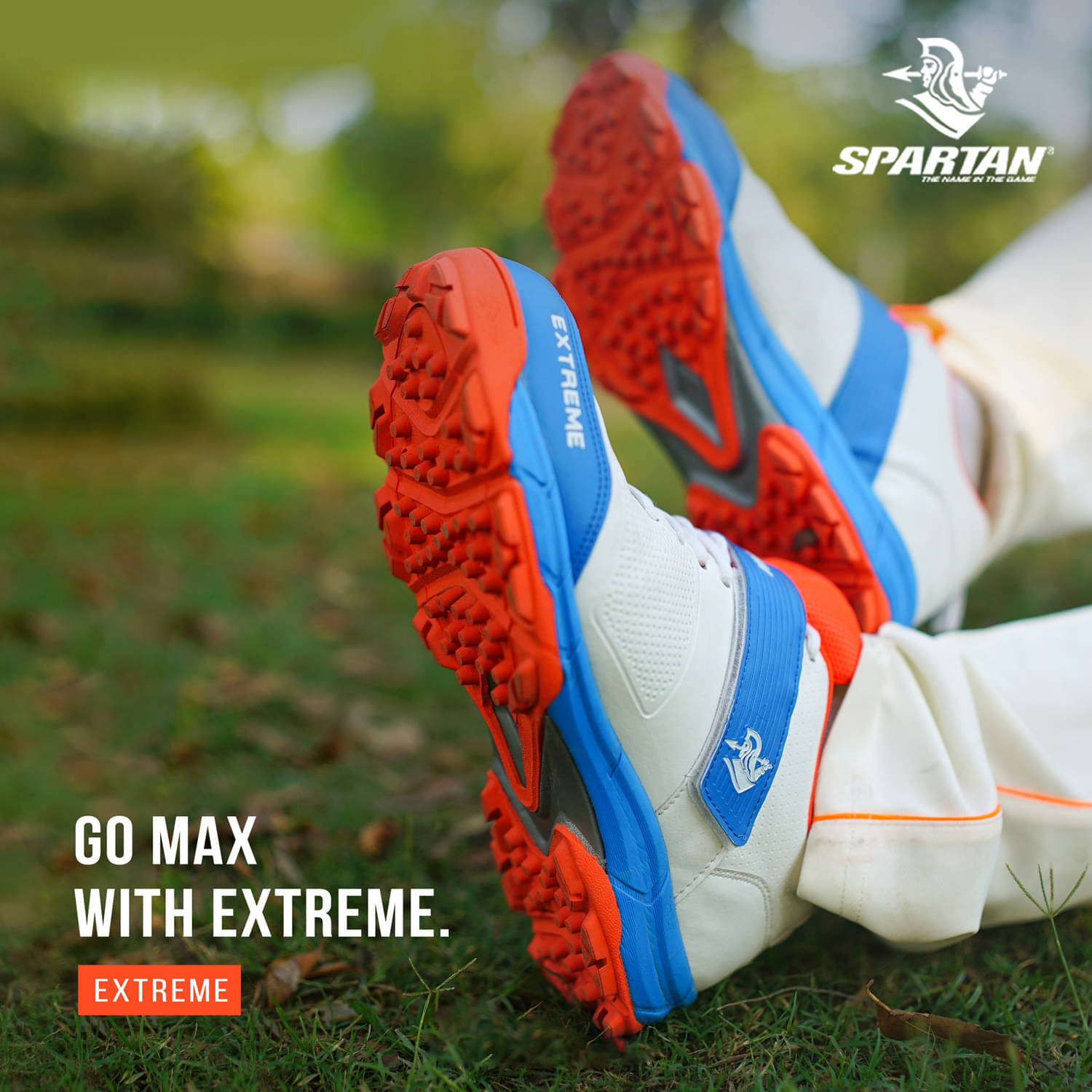     			Spartan Spartan Extreme White Cricket Shoes