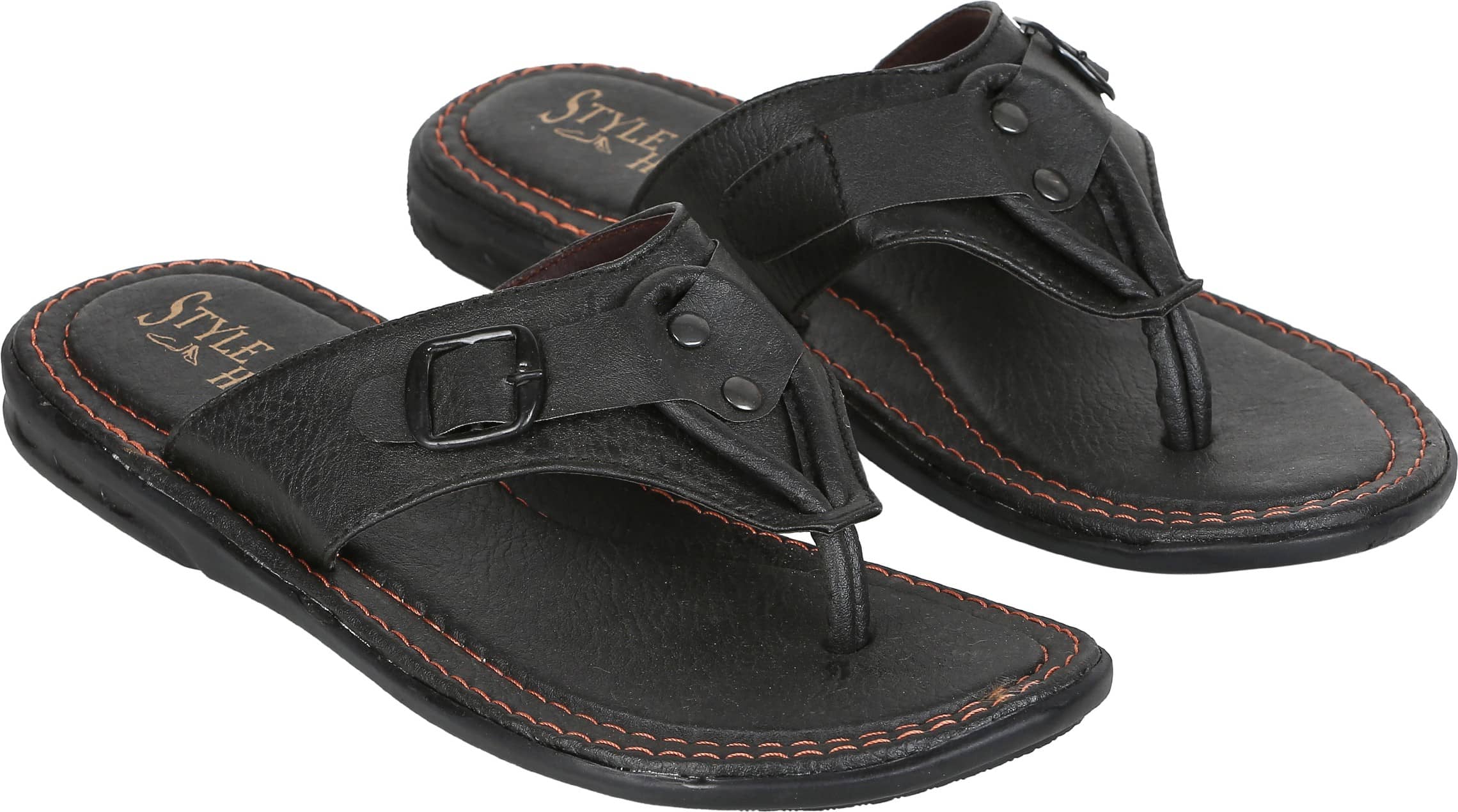 Style Height Tan Men's Leather Slipper