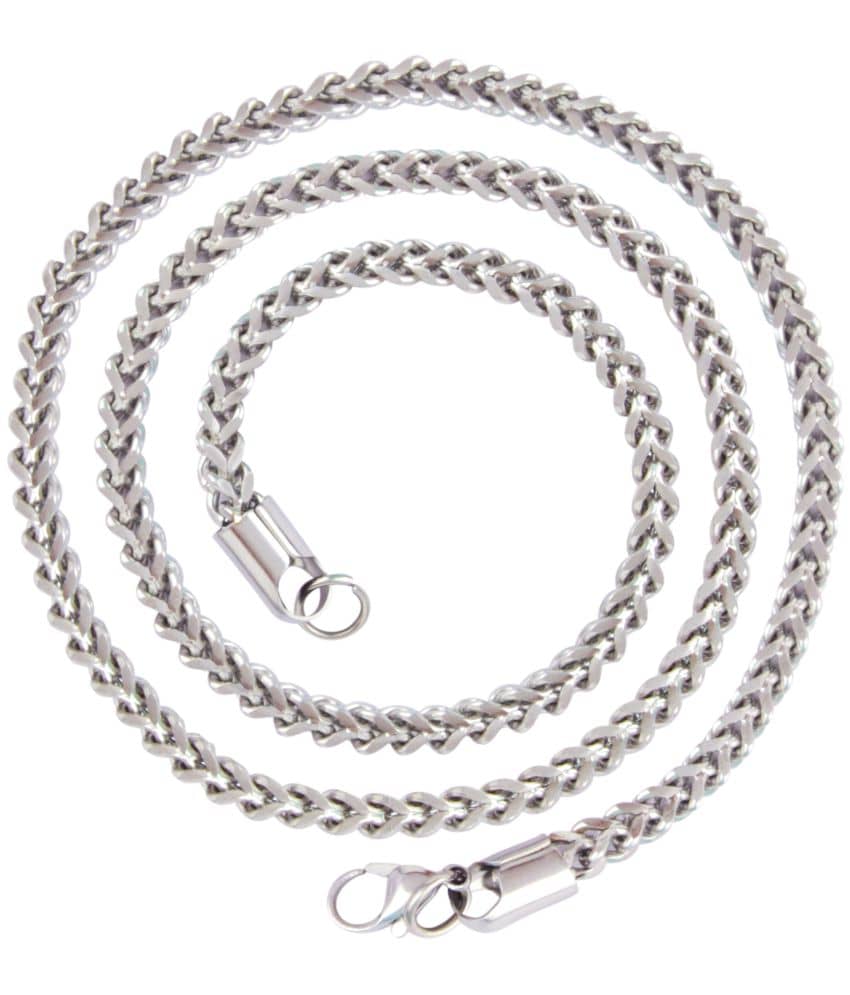 Thrillz Silver Plated Stainless Steel Chain ( Pack of 1 )