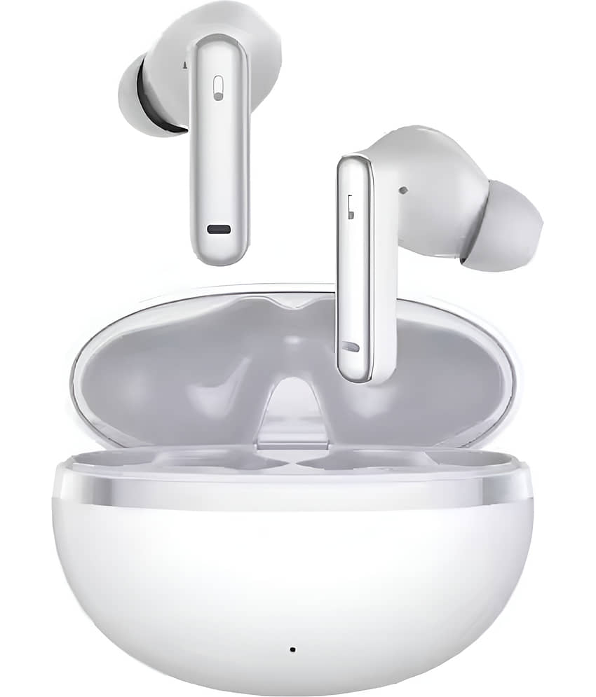 VERONIC HYK006 Bluetooth True Wireless (TWS) In Ear 30 Hours Playback Low Latency,Powerfull bass IPX4(Splash & Sweat Proof) White