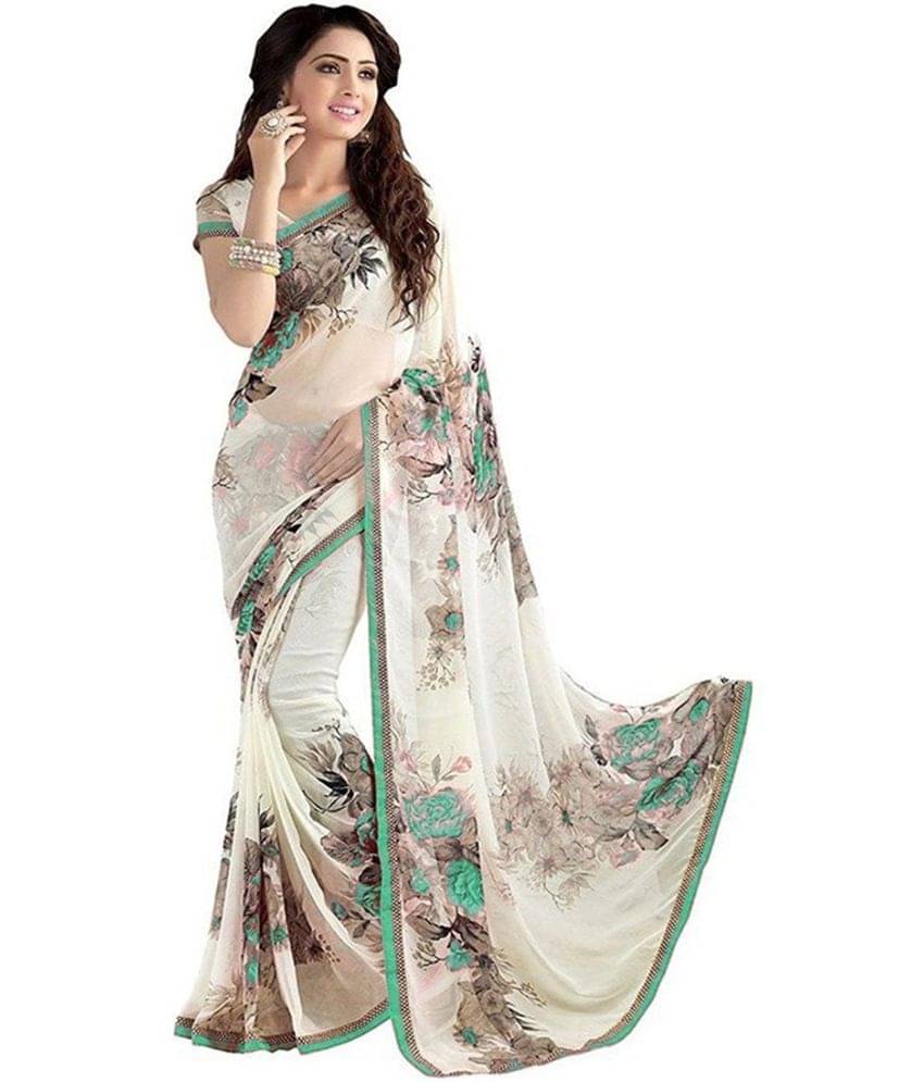 Vkaran Cotton Silk Applique Saree Without Blouse Piece ( Multicolor ) Vkaran Cotton Silk Applique Saree Without Blouse Piece ( Multicolor )
