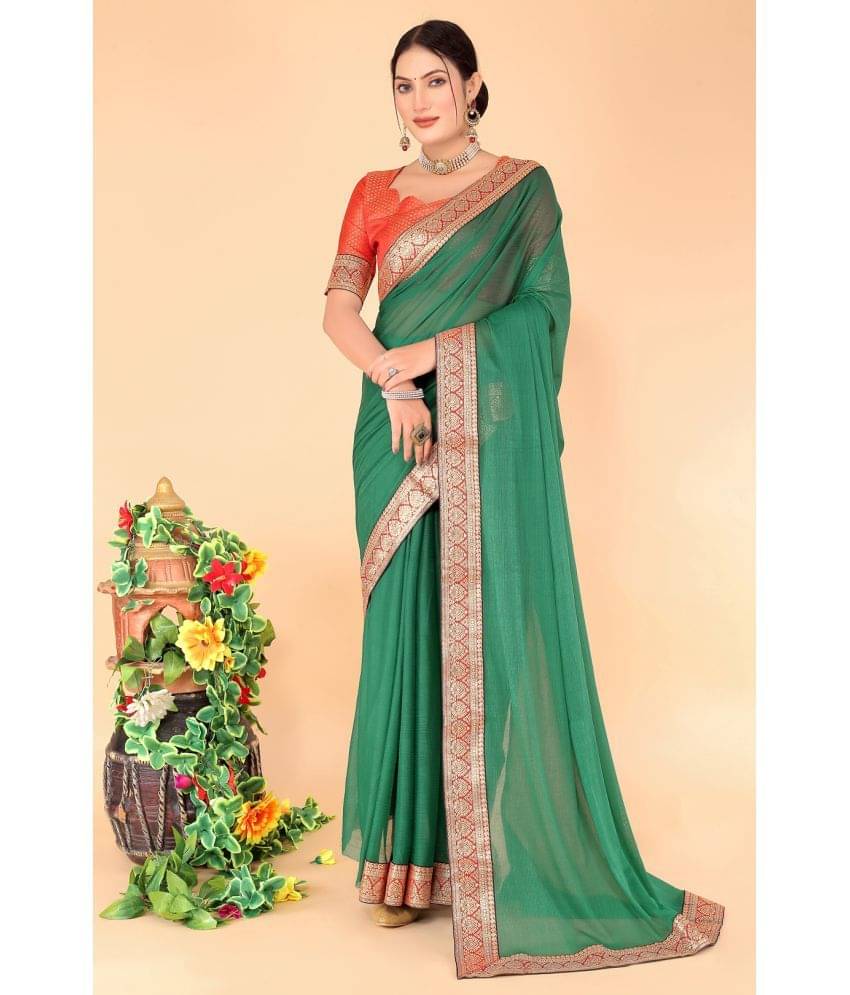     			Vkaran Net Cut Outs Saree With Unstitched Blouse Piece ( Grey )