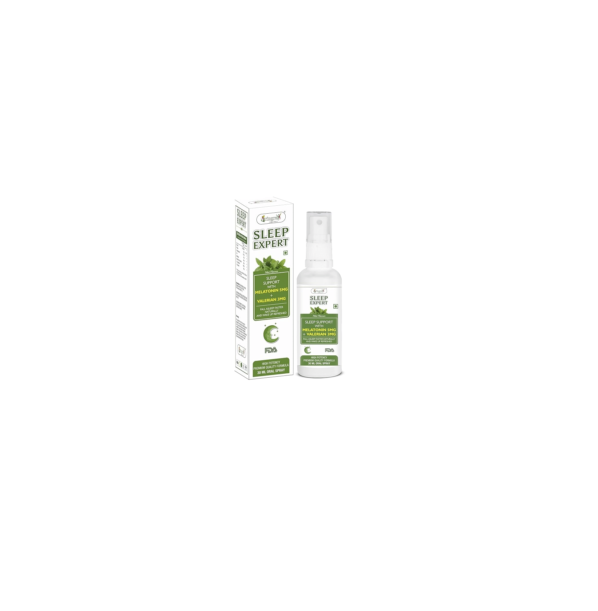    			Vringra Sleep Spray - Sleeping Aid - Valerian Root Extract Spray Others 30 ml Pack of 1