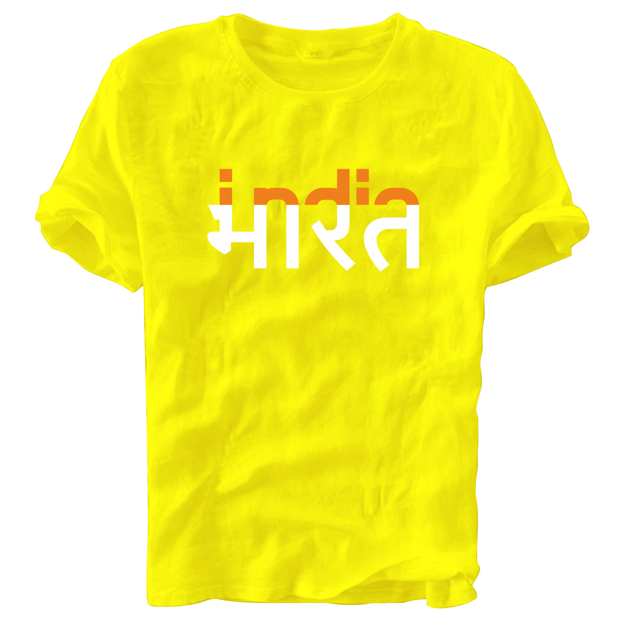     			fashion and youth Pack of 1 Cotton Blend Relaxed Fit Men's T-Shirt ( Yellow )