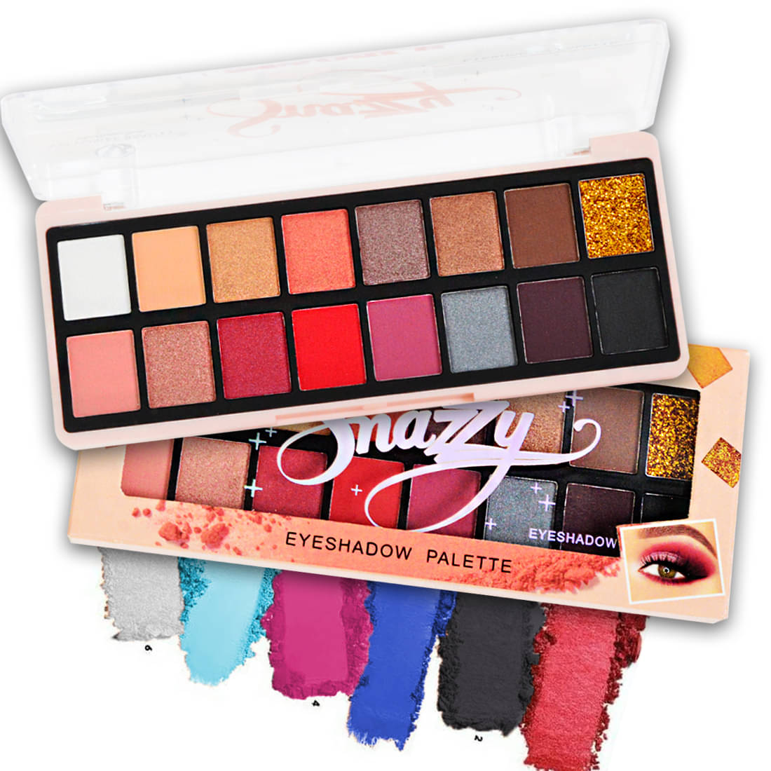     			Adbeni 16 Colors Snazzy Eyeshadow Palette 18g |Vibrant, Long-Lasting Shades for Every Look Shade-01