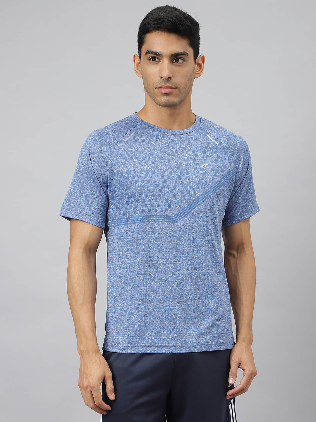 Alcis Blue Polyester Slim Fit Men's Sports T-Shirt ( Pack of 1 ) Alcis Blue Polyester Slim Fit Men's Sports T-Shirt ( Pack of 1 )