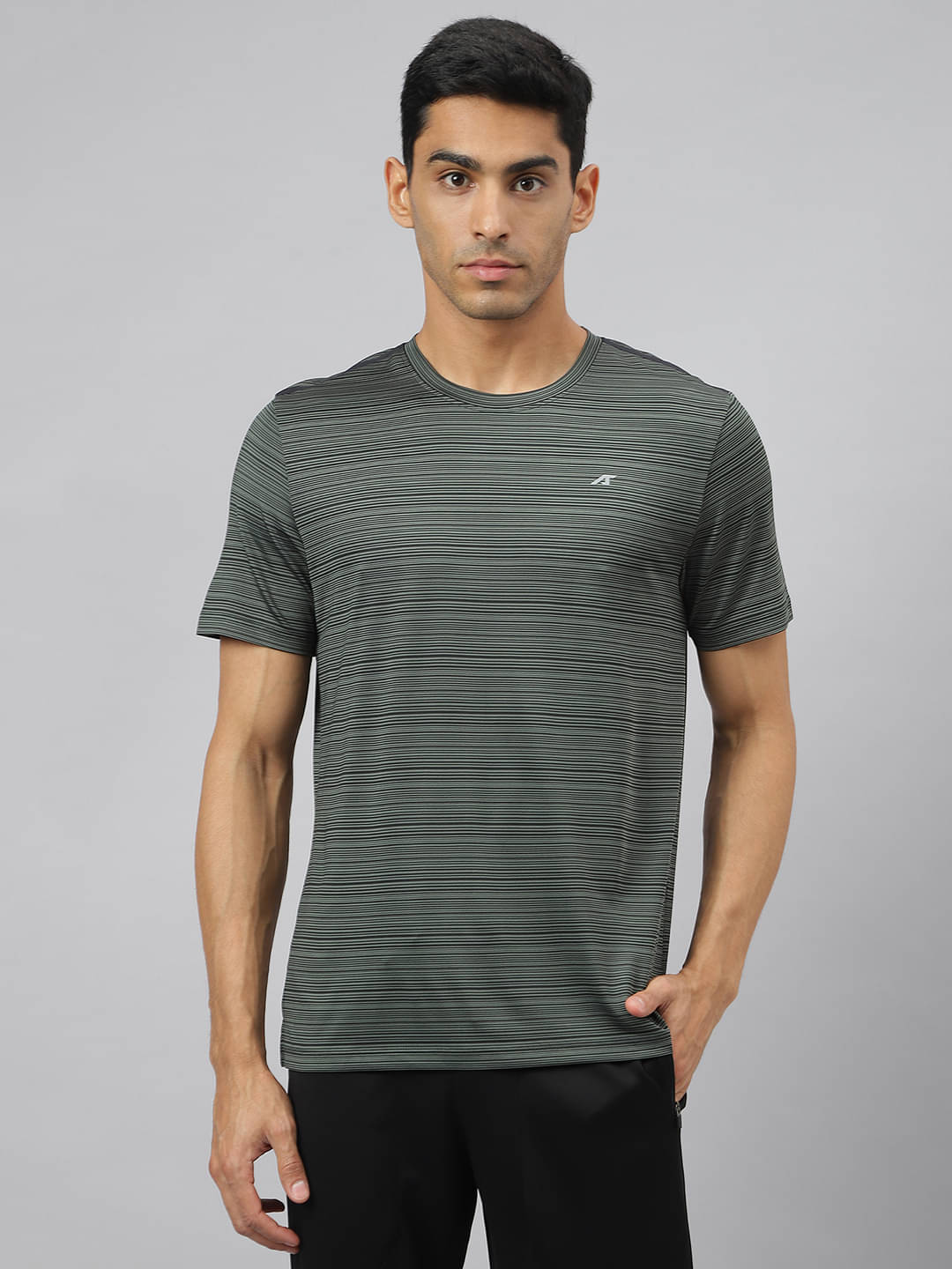 Alcis Dark Green Polyester Slim Fit Men's Sports T-Shirt ( Pack of 1 ) Alcis Dark Green Polyester Slim Fit Men's Sports T-Shirt ( Pack of 1 )