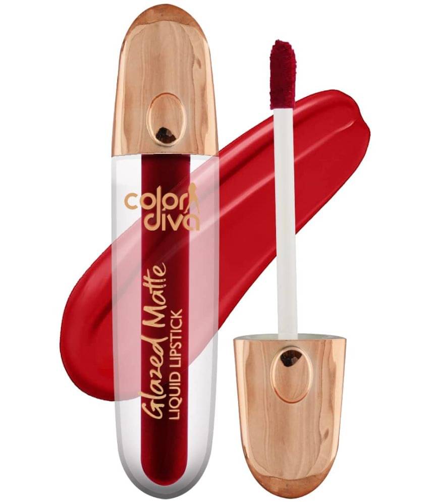 COLOR DIVA Glazed Matte Liquid Lipstick, 5.5m, Light Weight, 14 Hour Long Stay (Holly Berry 156) COLOR DIVA Glazed Matte Liquid Lipstick, 5.5m, Light Weight, 14 Hour Long Stay (Holly Berry 156)