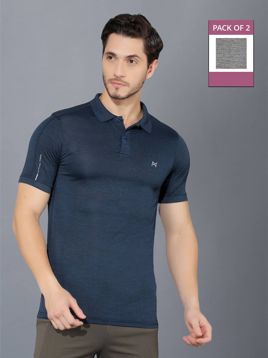 Force NXT Multi Polyester Regular Fit Men's Sports Polo T-Shirt ( Pack of 2 ) Force NXT Multi Polyester Regular Fit Men's Sports Polo T-Shirt ( Pack of 2 )