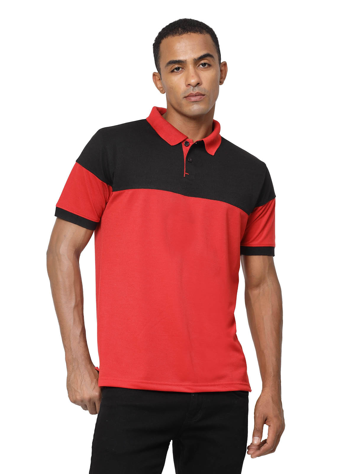 Fundoo Pack of 1 Polyester Regular Fit Solid Half Sleeves Men's Polo T Shirt ( Red ) Fundoo Pack of 1 Polyester Regular Fit Solid Half Sleeves Men's Polo T Shirt ( Red )