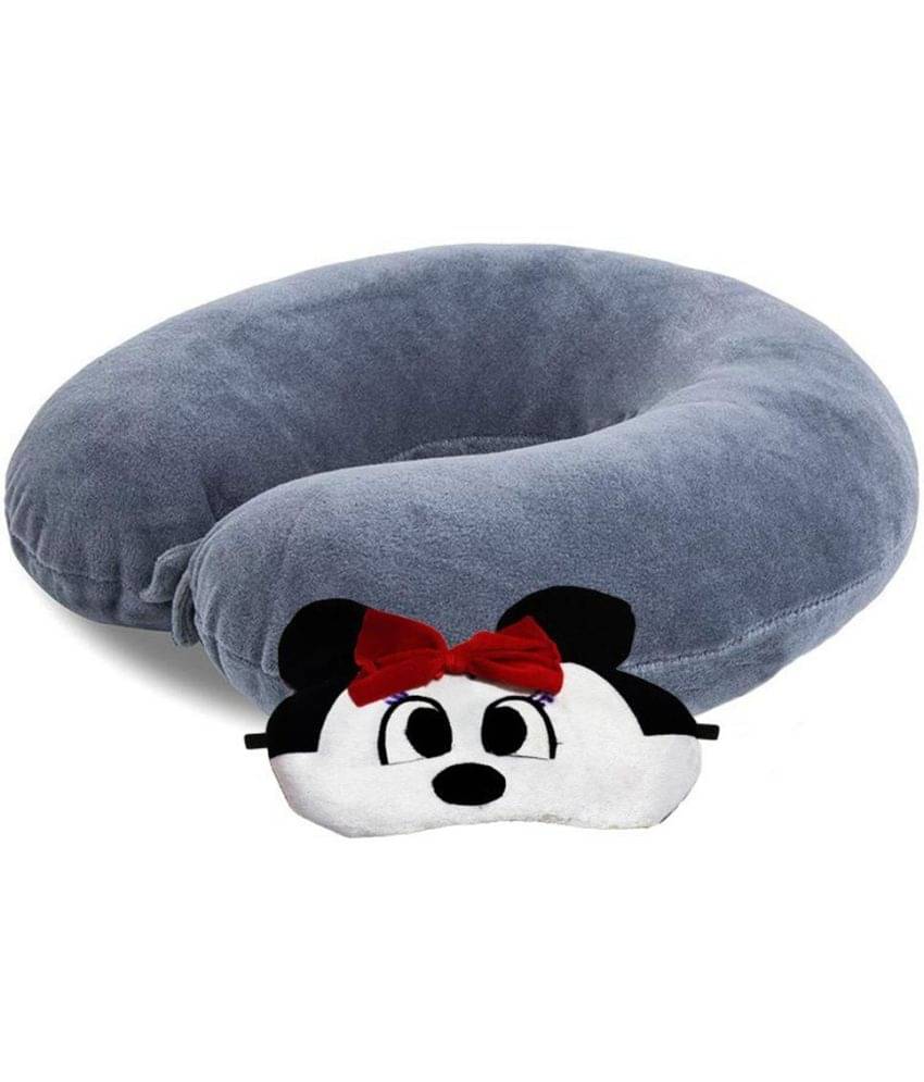     			JUZZII Grey Neck Pillow,Eye Shade ( Pack of 2 )