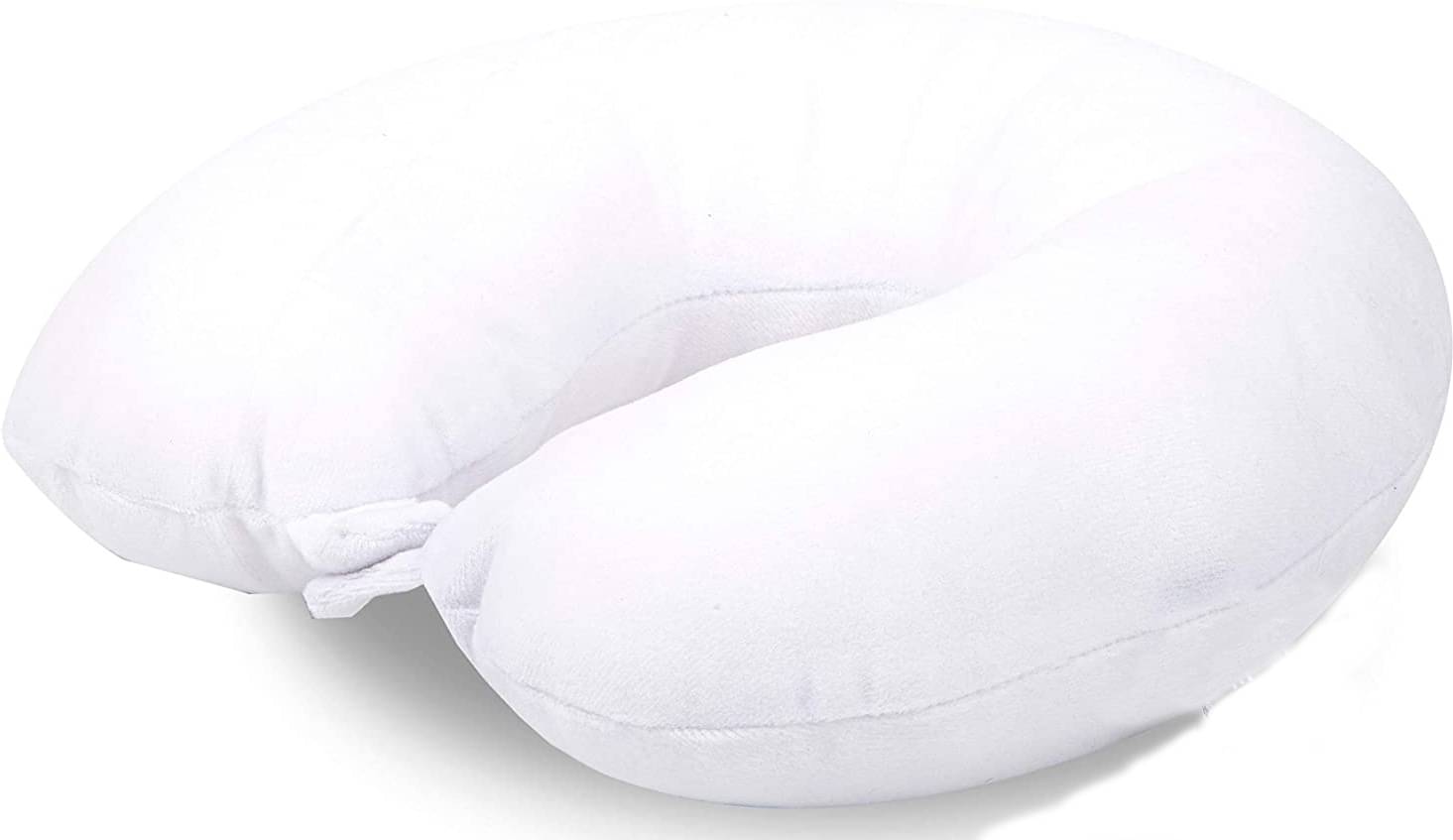     			JUZZII White Neck Pillow ( Pack of 1 )