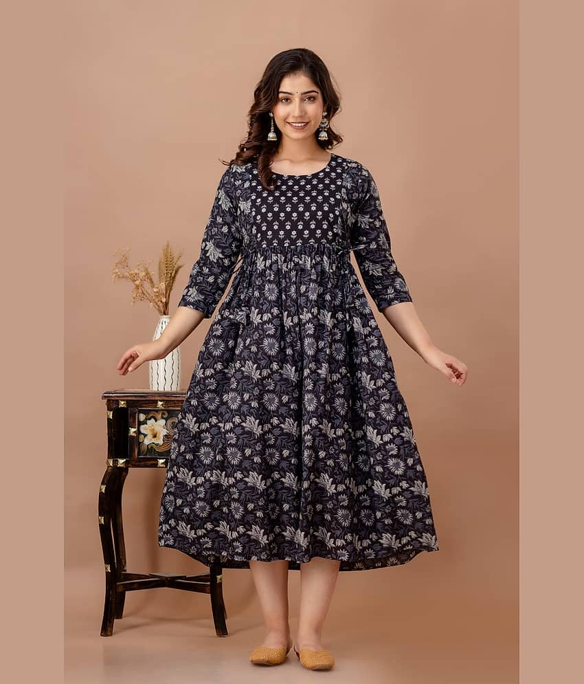 Nevisha Style Black Cotton Maternity Kurta Single - Kurtis, Tunics | Buy online on ZillyBuy