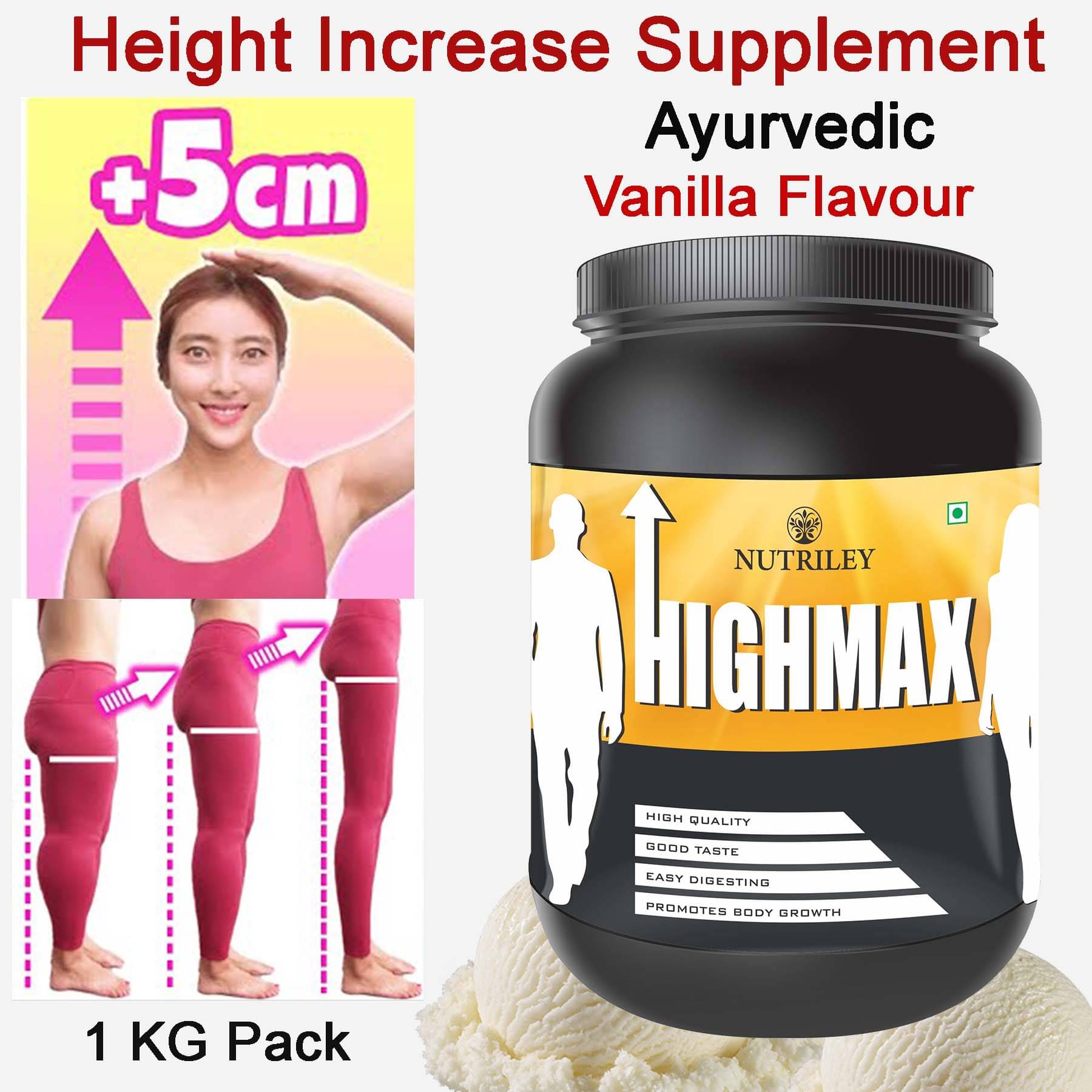 Nutriley Highmax Whey Protein ( 1 kg , Natural Vanilla - Flavour ) Nutriley Highmax Whey Protein ( 1 kg , Natural Vanilla - Flavour )