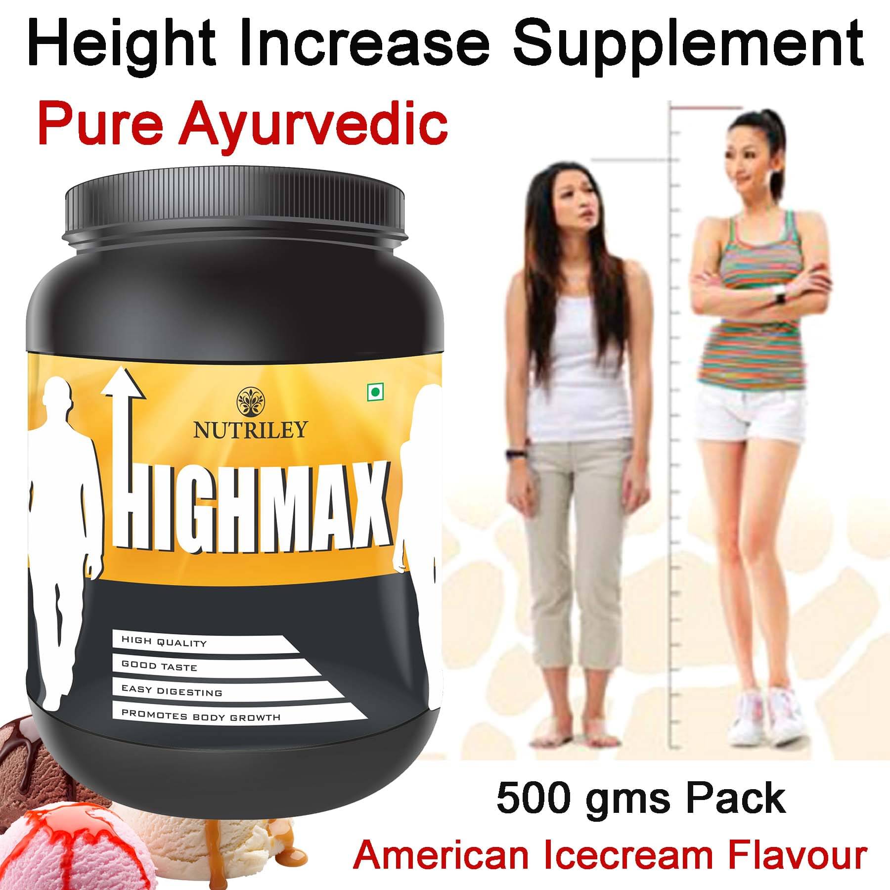 Nutriley Highmax Whey Protein ( 500 gm , American Icecream - Flavour ) Nutriley Highmax Whey Protein ( 500 gm , American Icecream - Flavour )