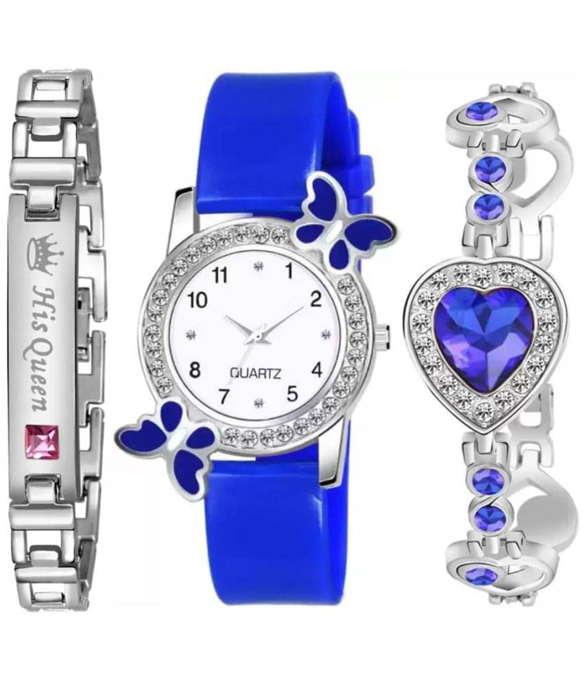     			REESKY Blue Rubber Analog Womens Watch