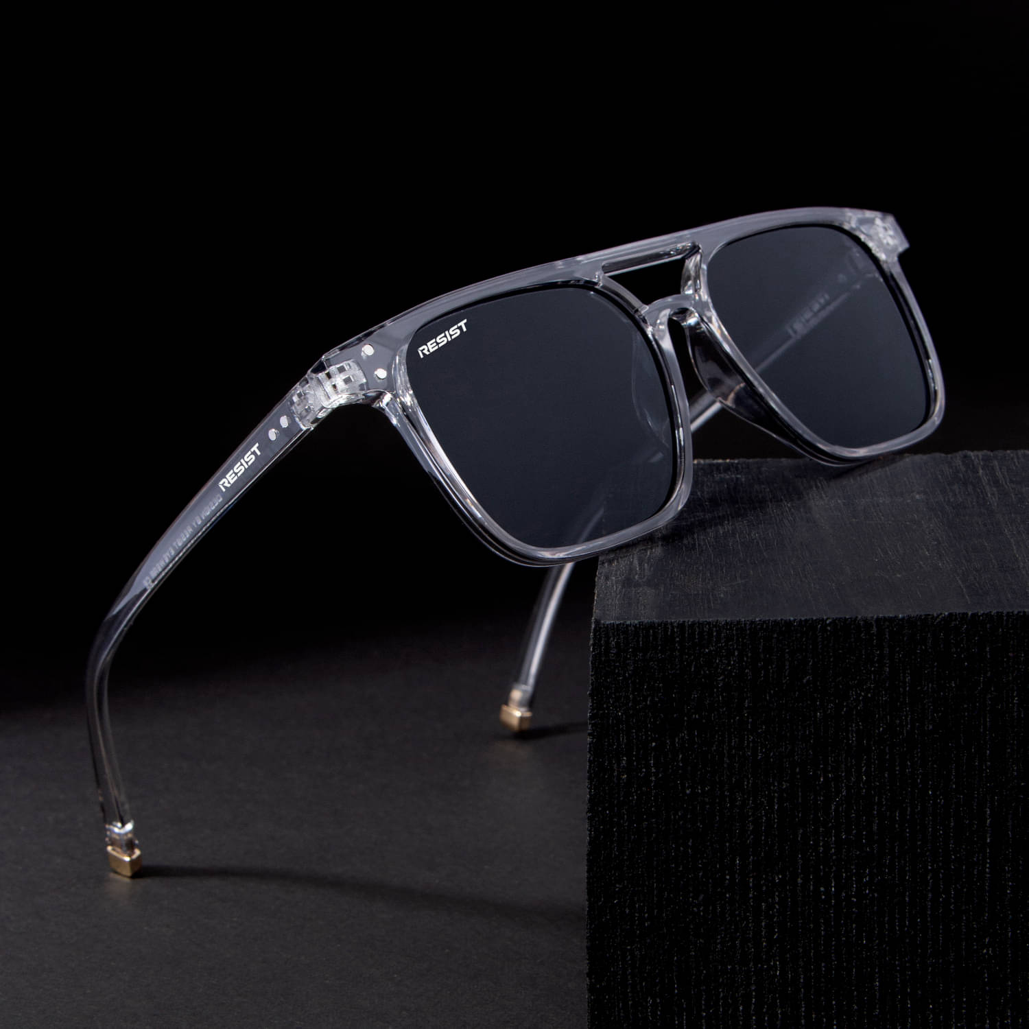     			RESIST EYEWEAR Light Grey Square Sunglasses ( Pack of 1 )