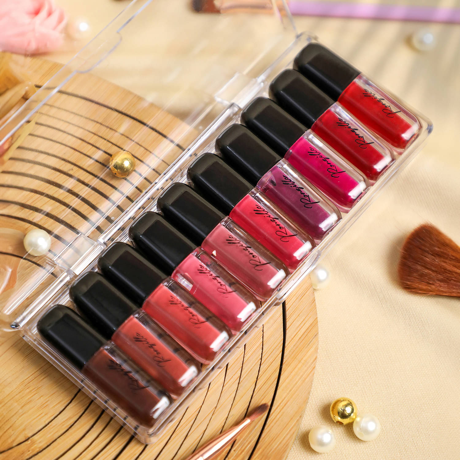     			Ronzille Long Lasting Waterproof Non Transfer Liquid Matte Lipstick (Pack of 10)
