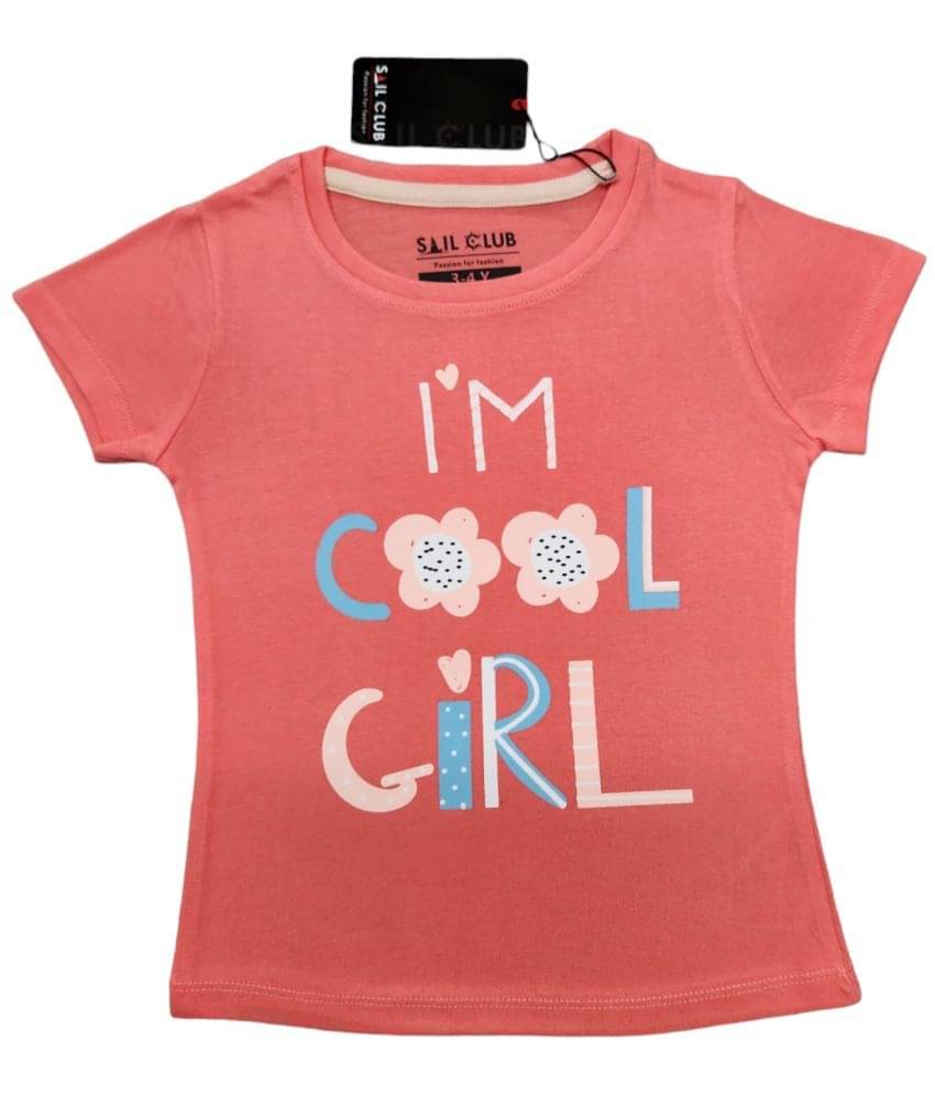     			SAIL CLUB Pack of 1 Girls 100% Cotton T-Shirt ( Multicolor )