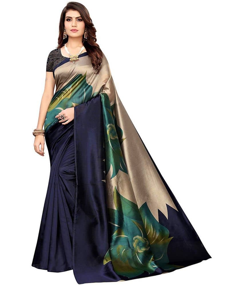 Saadhvi Cotton Silk Applique Saree Without Blouse Piece ( Multicolor ) - Sarees | Buy online on ZillyBuy