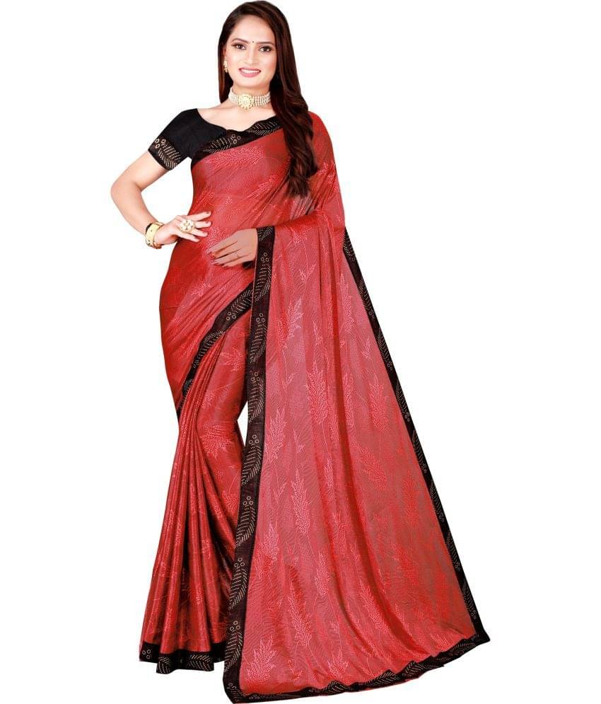 Saadhvi Cotton Silk Solid Saree Without Blouse Piece ( Red ) Saadhvi Cotton Silk Solid Saree Without Blouse Piece ( Red )