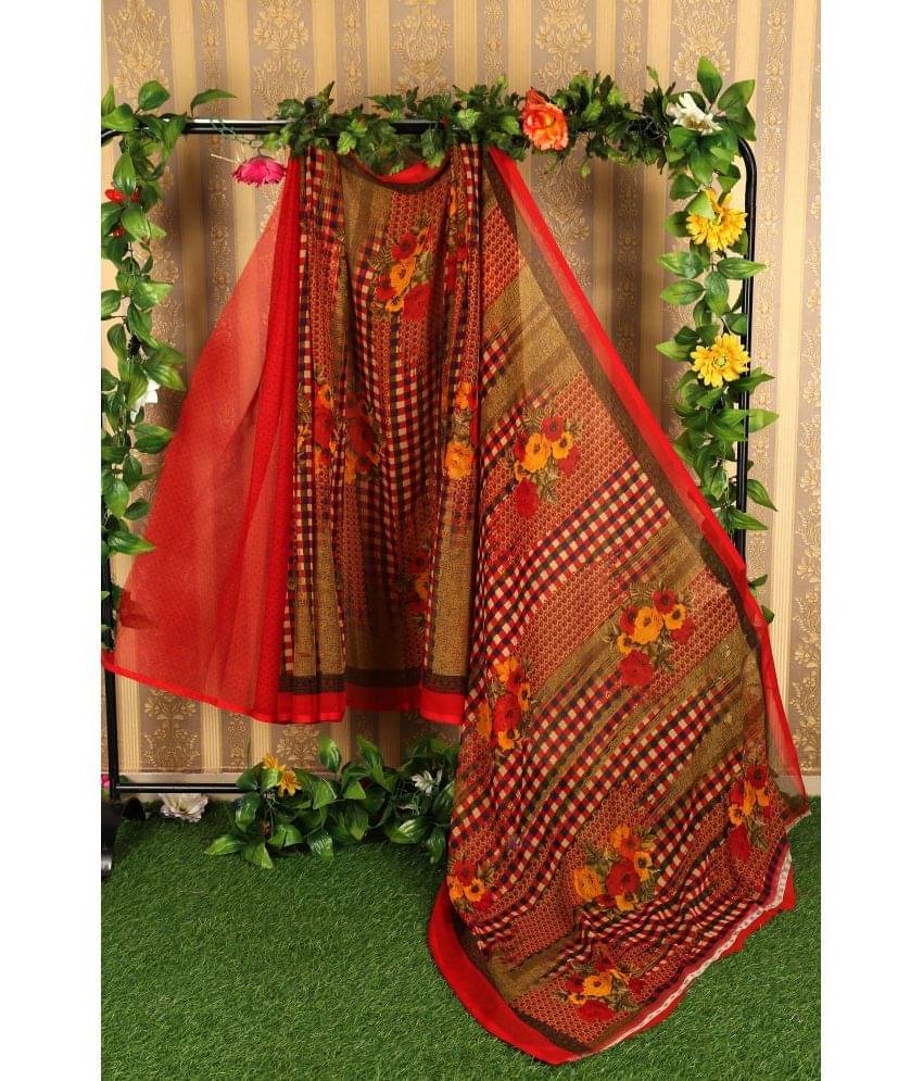 Saadhvi Net Cut Outs Saree With Unstitched Blouse Piece ( Green ) Saadhvi Net Cut Outs Saree With Unstitched Blouse Piece ( Green )