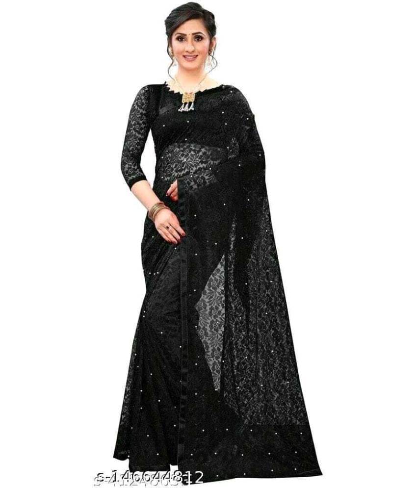 Saadhvi Net Cut Outs Saree With Unstitched Blouse Piece ( Beige ) Saadhvi Net Cut Outs Saree With Unstitched Blouse Piece ( Beige )